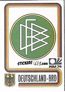 Sticker Stema Germania - FIFA World Cup München 1974 - Panini