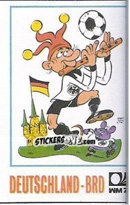 Sticker Mascota - FIFA World Cup München 1974 - Panini