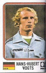 Sticker Hans- Hubert Vogts - FIFA World Cup München 1974 - Panini