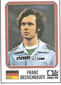 Cromo Franz Beckenbauer - FIFA World Cup München 1974 - Panini