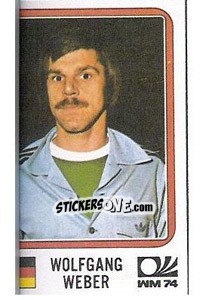 Sticker Wolfgang Weber - FIFA World Cup München 1974 - Panini