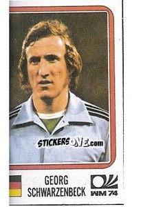 Sticker Georg Schwarzenbeck - FIFA World Cup München 1974 - Panini