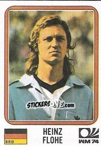 Sticker Heinz Flohe - FIFA World Cup München 1974 - Panini