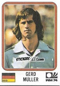 Cromo Gerd Muller - FIFA World Cup München 1974 - Panini