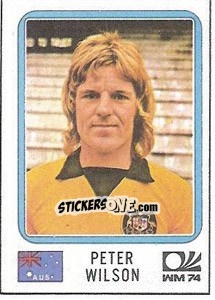 Sticker Peter Wilson - FIFA World Cup München 1974 - Panini