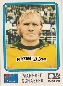 Sticker Manfred Schafer - FIFA World Cup München 1974 - Panini