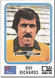 Cromo Ray Richards - FIFA World Cup München 1974 - Panini