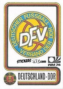 Figurina Steama East Germany - FIFA World Cup München 1974 - Panini