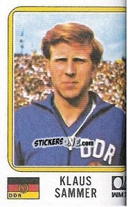 Cromo Klaus Sammer - FIFA World Cup München 1974 - Panini