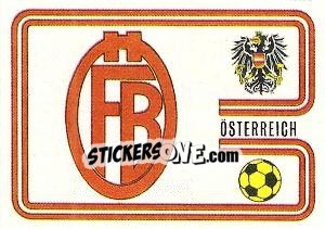 Sticker Austria Badge - FIFA World Cup München 1974 - Panini