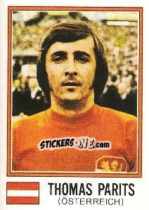 Sticker Thomas Parits - FIFA World Cup München 1974 - Panini