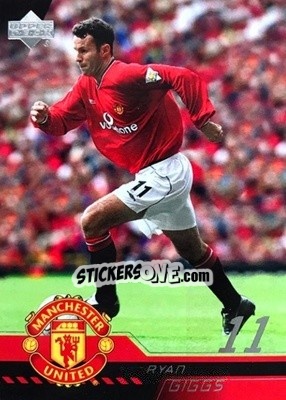 Sticker Ryan Giggs - Manchester United 2001-2002 Trading Cards n. 3 - Upper Deck