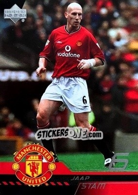 Sticker Jaap Stam - Manchester United 2001-2002 Trading Cards n. 6 - Upper Deck