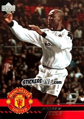 Sticker Andrew Cole - Manchester United 2001-2002 Trading Cards n. 9 - Upper Deck