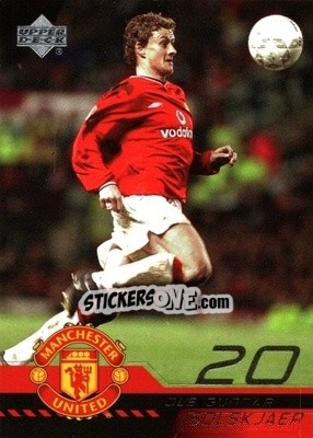 Sticker Ole Gunnar Solskjaer - Manchester United 2001-2002 Trading Cards n. 10 - Upper Deck