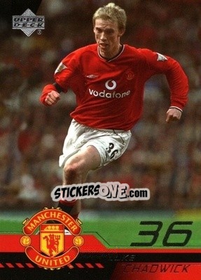 Sticker Luke Chadwick - Manchester United 2001-2002 Trading Cards - Upper Deck