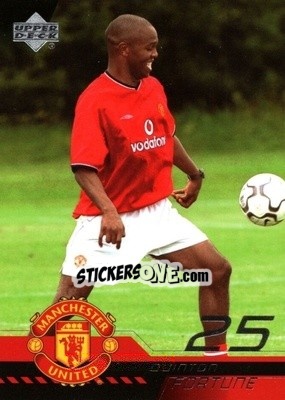 Figurina Quinton Fortune - Manchester United 2001-2002 Trading Cards - Upper Deck