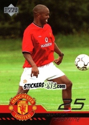 Figurina Quinton Fortune - Manchester United 2001-2002 Trading Cards n. 20 - Upper Deck