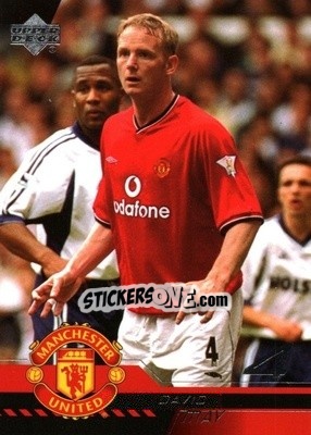 Sticker David May - Manchester United 2001-2002 Trading Cards - Upper Deck