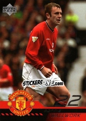 Sticker Ronnie Wallwork - Manchester United 2001-2002 Trading Cards - Upper Deck