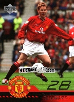 Sticker Michael Stewart - Manchester United 2001-2002 Trading Cards - Upper Deck