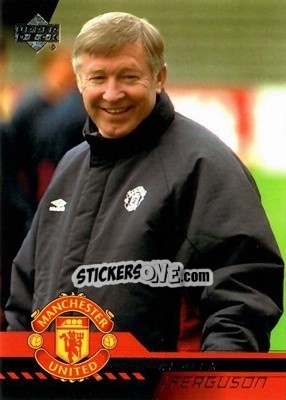 Sticker Sir Alex Ferguson - Manchester United 2001-2002 Trading Cards - Upper Deck