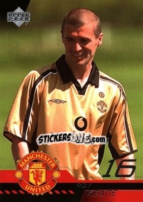 Sticker Roy Keane - Manchester United 2001-2002 Trading Cards n. 32 - Upper Deck