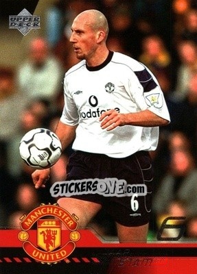 Sticker Jaap Stam - Manchester United 2001-2002 Trading Cards - Upper Deck