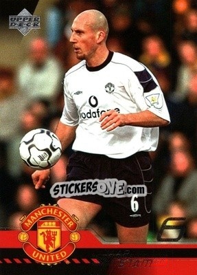 Sticker Jaap Stam - Manchester United 2001-2002 Trading Cards n. 36 - Upper Deck