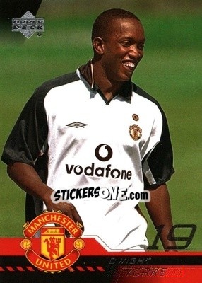 Sticker Dwight Yorke - Manchester United 2001-2002 Trading Cards - Upper Deck