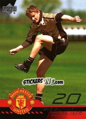 Sticker Ole Gunnar Solskjaer - Manchester United 2001-2002 Trading Cards n. 38 - Upper Deck