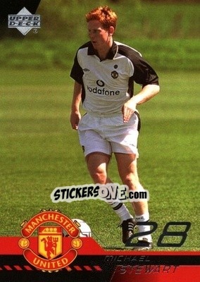 Sticker Michael Stewart - Manchester United 2001-2002 Trading Cards - Upper Deck