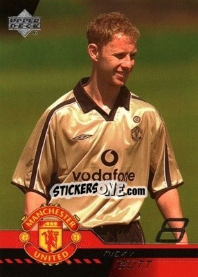 Sticker Nicky Butt - Manchester United 2001-2002 Trading Cards - Upper Deck