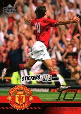 Sticker Ruud Van Nistelrooy - Manchester United 2001-2002 Trading Cards n. 44 - Upper Deck