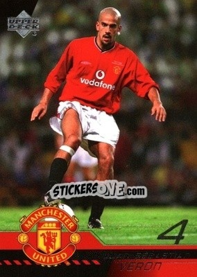 Sticker Juan Sebastian Veron - Manchester United 2001-2002 Trading Cards - Upper Deck