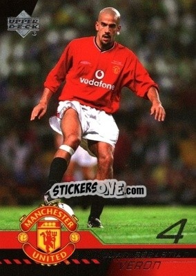 Sticker Juan Sebastian Veron - Manchester United 2001-2002 Trading Cards n. 45 - Upper Deck