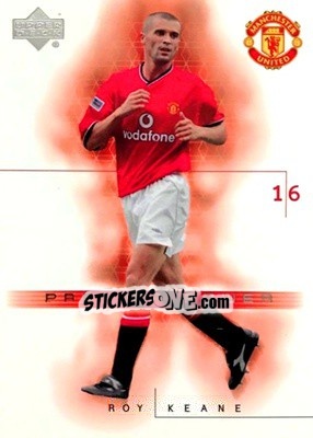 Sticker Roy Keane - Manchester United 2001-2002 Trading Cards n. 47 - Upper Deck