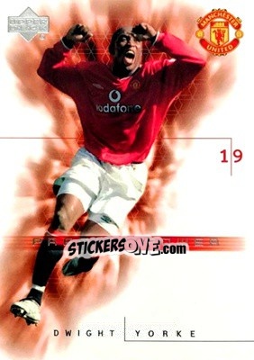Figurina Dwight Yorke - Manchester United 2001-2002 Trading Cards - Upper Deck