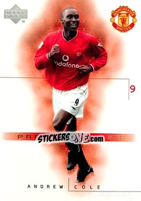 Sticker Andrew Cole - Manchester United 2001-2002 Trading Cards - Upper Deck