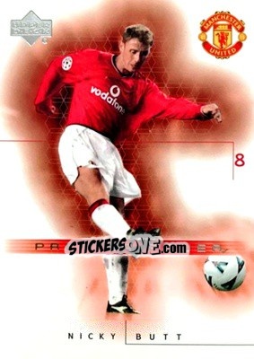 Sticker Nicky Butt - Manchester United 2001-2002 Trading Cards - Upper Deck