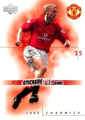 Sticker Luke Chadwick - Manchester United 2001-2002 Trading Cards n. 61 - Upper Deck