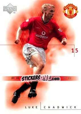 Sticker Luke Chadwick - Manchester United 2001-2002 Trading Cards - Upper Deck