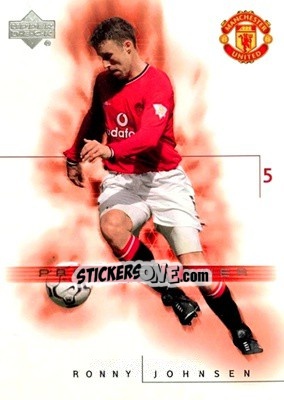 Sticker Ronny Johnsen - Manchester United 2001-2002 Trading Cards - Upper Deck