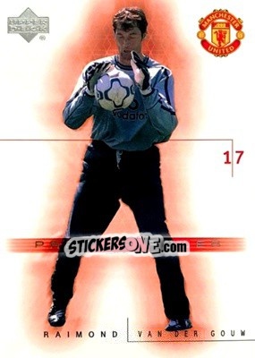 Sticker Raimond Van Der Gouw - Manchester United 2001-2002 Trading Cards - Upper Deck