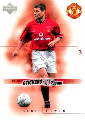 Sticker Denis Irwin - Manchester United 2001-2002 Trading Cards n. 64 - Upper Deck