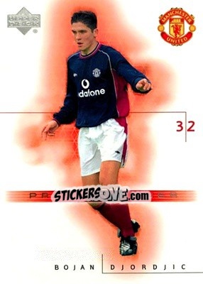 Figurina Bojan Djordjic - Manchester United 2001-2002 Trading Cards n. 67 - Upper Deck
