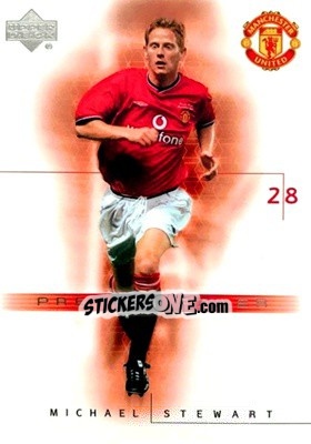 Sticker Michael Srewart - Manchester United 2001-2002 Trading Cards - Upper Deck