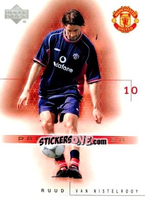 Sticker Ruud Van Nistelrooy - Manchester United 2001-2002 Trading Cards - Upper Deck