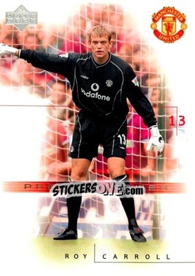 Sticker Roy Carroll - Manchester United 2001-2002 Trading Cards n. 74 - Upper Deck
