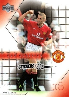Sticker Roy Keane - Manchester United 2001-2002 Trading Cards n. 77 - Upper Deck